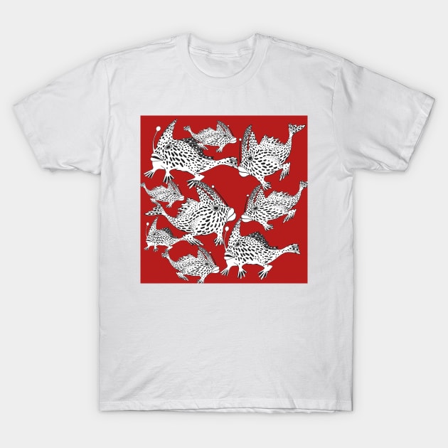 Group of Spotted Handfish T-Shirt by topologydesign